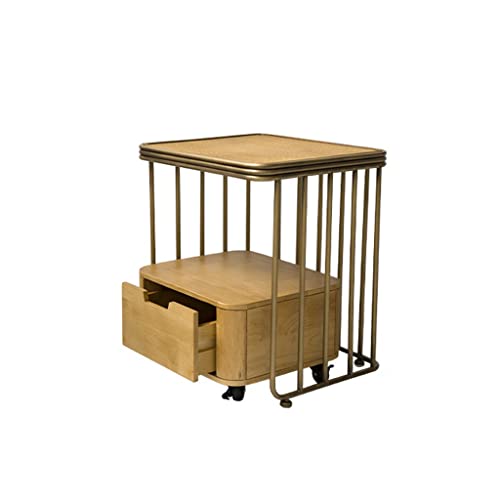 zlw-shop Nachttisch Retro Nachttisch Abnehmbarer Nachttisch kleines Schlafzimmer Seite Schrank klassisch einfach mit Rollen Schrank für Wohnzimmer Teestudio Nachttisch Schlafzimmer von zlw-shop