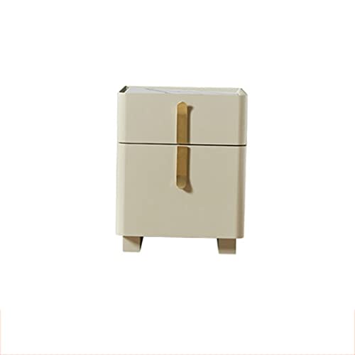 zlw-shop Nachttisch Schiefer Nachttisch Nachttisch Moderne Schlafzimmer Kabinenschrank Schrank Schrank Kleine Doppelschublade mit Metallgriff Nachttisch Schlafzimmer (Color : B) von zlw-shop