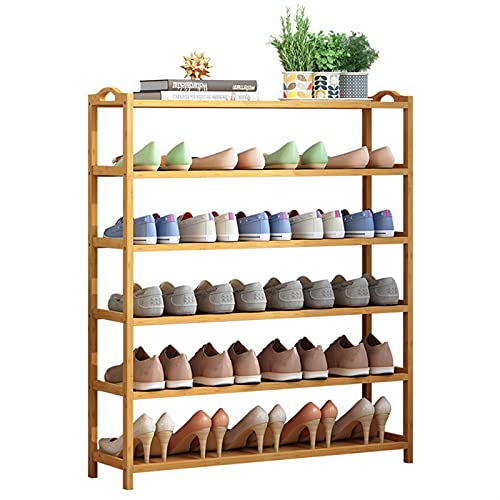zlw-shop Schuhregal Mehrschichtig Rack Einfache Schuhschemata Schuhe Bamboo Schuhkabine Bamboo Home Fashion Staubsauger Regal für Schuhe Schuhregal von zlw-shop