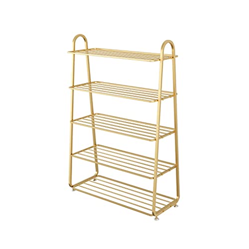 zlw-shop Schuhregal Schuhe 5 Schichten 5 Schichten Boden stehend Shelf Shelf Metall rutschfest Schuhe Spack Shood Rotel Wohnzimmer Office Corridor Küche Organizer Shelf Shelf Schuhregal von zlw-shop