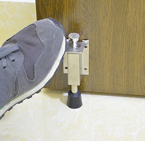 Advanced Edelstahl Tür Stopper Spring Loaded Teleskop Schritt auf Tür Halter Stop & Release von Foot von zoele