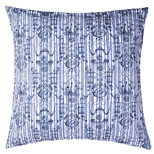 Baumwoll Kissenhülle - 40x40cm in blau - Believe in Centuries (560 royal Blue) - von 'zoeppritz since 1828' - 700140-560-40x40 von 'zoeppritz since 1828'