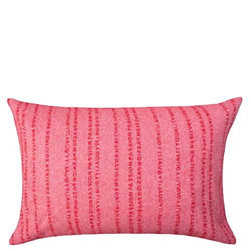 Believe IN Kissenbezug - weiche, hochwertige Doubleface-Kissenhülle aus Schurwollmischung - 40x60 cm – 320 pink – von ’zoeppritz since 1828’ von 'zoeppritz since 1828'