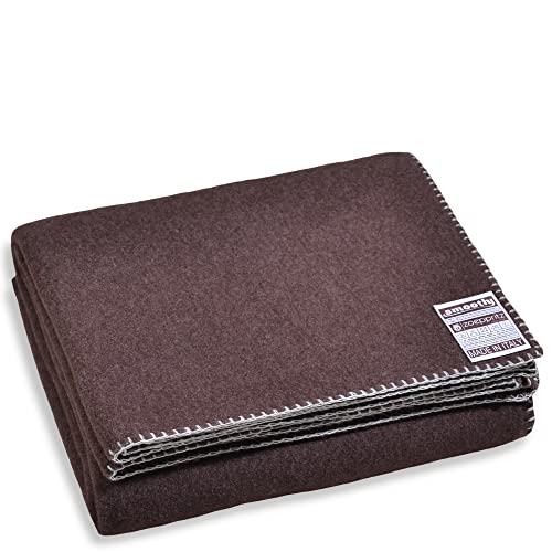 Zoeppritz since 1828 Smoothy Fleece-Decke – Flauschige Kuscheldecke aus Polarfleece - vegan – 140x190cm – 880 Dark Brown von Zoeppritz Since 1828