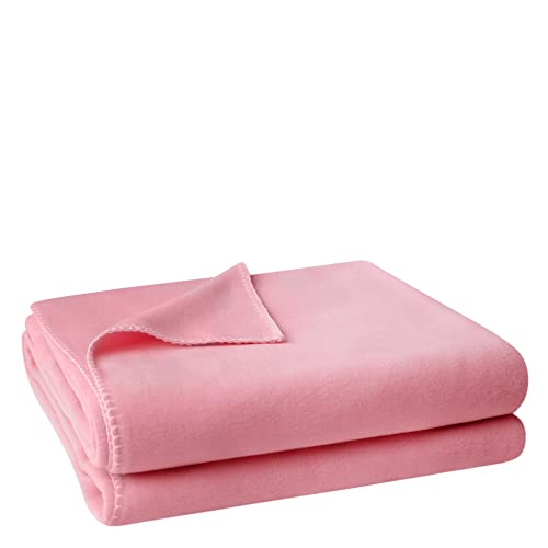Zoeppritz Decke in der Farbe: Rosa, aus 65% Polyester, 35% Viscose hergestellt, Größe: 160x200 cm, 103291-321-160x200 von zoeppritz since 1828'