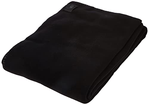 Soft-Fleece-Decke – Polarfleece-Decke mit Häkelstich – flauschige Kuscheldecke – 110x150 cm – 980 black – von 'zoeppritz since 1828', 103291-980-110x150 von Zoeppritz Since 1828
