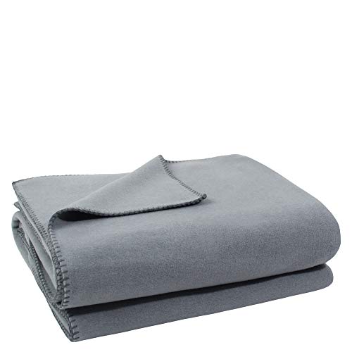 Zoeppritz Decke in der Farbe: Grau, aus 65% Polyester, 35% Viscose hergestellt, Größe: 160x200 cm, 103291-935-160x200 von Zoeppritz Since 1828