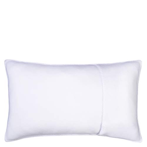 Soft-Fleece-Kissenbezug – Polarfleece mit Häkelstich – weiche, hochwertige Sofa-Kissenhülle – 30x50 cm - 000 white - von ’zoeppritz since 1828’ von Zoeppritz Since 1828