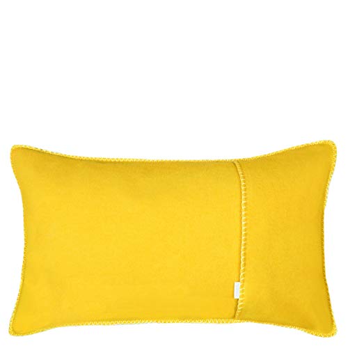 Soft-Fleece-Kissenbezug – Polarfleece mit Häkelstich – weiche, hochwertige Sofa-Kissenhülle – 30x50 cm – 160 curry – von ’zoeppritz since 1828’ von 'zoeppritz since 1828'