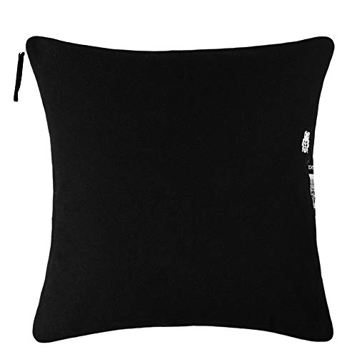 Sunny-Kissenbezug – weiche Kissenhülle aus Baumwolle für Sofa, Terrasse und Garten – mit dekorativem Reißverschluss - 50x50 cm – 980 black – von ’zoeppritz since 1828’ von 'zoeppritz since 1828'