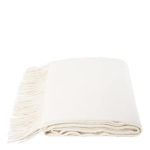 Zoeppritz Decke in der Farbe: Weiß, aus Alpacawolle hergestellt, Größe: 130x200 cm, 500050-010-130x200 von zoeppritz since 1828'