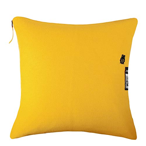 Sunny-Kissenbezug – weiche Kissenhülle aus Baumwolle für Sofa, Terrasse und Garten – mit dekorativem Reißverschluss - 40x40 cm – 160 curry – von ’zoeppritz since 1828’ von 'zoeppritz since 1828'