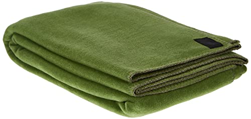 Soft-Fleece-Decke – Polarfleece-Decke mit Häkelstich – flauschige Kuscheldecke – 110x150 cm – 661 dark jade – von ’zoeppritz since 1828’ von 'zoeppritz since 1828'