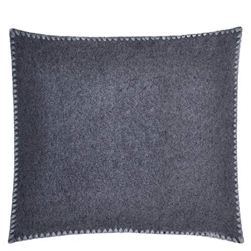 Soft-Fleece Baby-Kissenbezug – Polarfleece mit Muschel-Häkelstich – weiche, hochwertige Kissenhülle für Babies – 35x40 cm – 920 light grey mel. – von ’zoeppritz since 1828’ von 'zoeppritz since 1828'