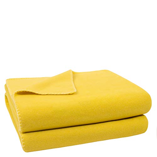 'zoeppritz since 1828' zoeppritz since 1828' – Polarfleece-Decke mit Häkelstich – flauschige Kuscheldecke – 160x200 cm – 160 curry – von ’zoeppritz since 1828’ 103291-160-160x200 von Zoeppritz Since 1828