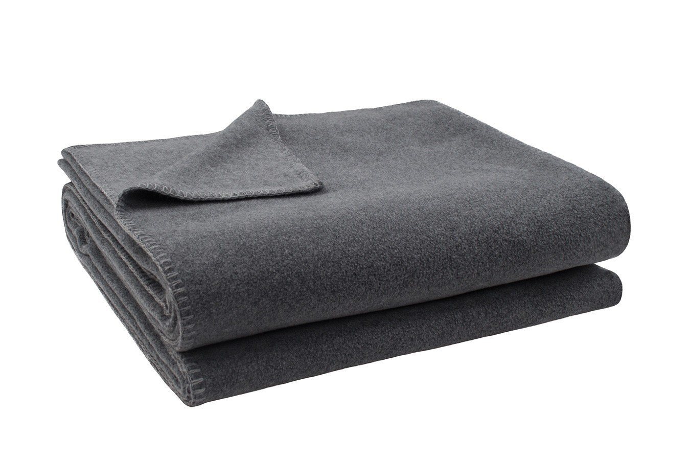 Wohndecke Soft-Fleece Decke 110 x 150 cm medium grau meliert, zoeppritz Wohndecke Soft-Fleece Decke 110 x 150 cm medium grau meliert, zoeppritz von zoeppritz