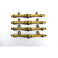 4Er Set Möbelgriffe Vintage Messing Rustikale Möbelbeschläge 4Er Set Möbelgriffe Vintage Messing Rustikale Möbelbeschläge von zografa