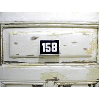 Hausnummer 158 Emaille Schild Türschild Für Aussenbereich Hausnummer 158 Emaille Schild Türschild Für Aussenbereich von zografa