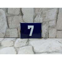 Kostenloser Versand, Adresse Zeichen, Nummer Für Haus, Tür Schild 7, Türnummer, Outdoor-Hausnummer, Emaille Haus Plaque, Türnummer von zografa