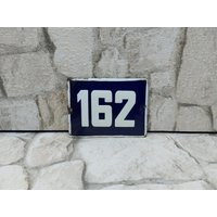 Kostenloser Versand, Adresse Zeichen, Nummer Für Haus, Türschild 162, Türnummer, Outdoor-Hausnummer, Emaille Haus Plaque, Türnummer von zografa