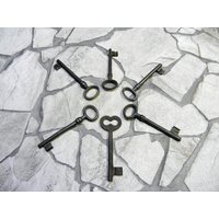 Rustikale Skelett Schlüssel - 6Er Set Steampunk Bauernhaus Dekor Rustikale Skelett Schlüssel - 6Er Set Steampunk Bauernhaus Dekor von zografa
