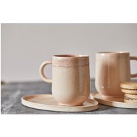 Zwei Pfirsich Handgefertigte Rustikale Keramik Kaffeetassen, Moderne Boho Große Umarmbare Cappuccino Tassen Set, Mama Weihnachtsgeschenk von zoharshaham