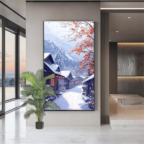 Diamond Painting Winter Diamond Painting Erwachsene Kleine Stadt Malen nach Zahlen Anfänger Diamant Kunst Malerei Kinder,DIY Crystal Art Diamant Malerei Set Dekor Geschenke für Frauen 50x100cm XL655 Diamond Painting Winter Diamond Painting Erwachsene Kleine Stadt Malen nach Zahlen Anfänger Diamant Kunst Malerei Kinder,DIY Crystal Art Diamant Malerei Set Dekor Geschenke für Frauen 50x100cm XL655 von zohjlinwq