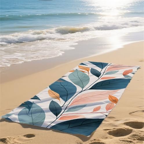 Strandtuch Farbe Microfaser Badetuch Groß 75x160cm Strandhandtuch Blatt Beach Towel Sandfrei Schnelltrocknend Reisehandtuch Leicht Saugfähig Handtücher für Urlaub Reisen Strand Damen & Herren bz-485 Strandtuch Farbe Microfaser Badetuch Groß 75x160cm Strandhandtuch Blatt Beach Towel Sandfrei Schnelltrocknend Reisehandtuch Leicht Saugfähig Handtücher für Urlaub Reisen Strand Damen & Herren bz-485 von zohjlinwq