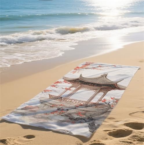 Strandtuch Farbe Microfaser Badetuch Groß 90x200cm Strandhandtuch Chinesischer Stil Beach Towel Sandfrei Schnelltrocknend Reisehandtuch Leicht Saugfähig Handtücher Reisen Strand Damen & Herren bz-495 Strandtuch Farbe Microfaser Badetuch Groß 90x200cm Strandhandtuch Chinesischer Stil Beach Towel Sandfrei Schnelltrocknend Reisehandtuch Leicht Saugfähig Handtücher Reisen Strand Damen & Herren bz-495 von zohjlinwq