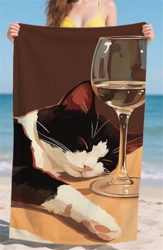 Strandtuch Karikatur Microfaser Badetuch Groß 90x180cm Strandhandtuch Katze Beach Towel Sandfrei Schnelltrocknend Reisehandtuch Leicht Saugfähig Handtücher für Reisen Strand Damen & Herren bz-617 Strandtuch Karikatur Microfaser Badetuch Groß 90x180cm Strandhandtuch Katze Beach Towel Sandfrei Schnelltrocknend Reisehandtuch Leicht Saugfähig Handtücher für Reisen Strand Damen & Herren bz-617 von zohjlinwq