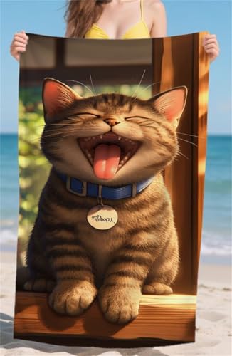 Strandtuch Karikatur Microfaser Badetuch Groß 90x200cm Strandhandtuch Katze Beach Towel Sandfrei Schnelltrocknend Reisehandtuch Leicht Saugfähig Handtücher für Reisen Strand Damen & Herren bz-615 Strandtuch Karikatur Microfaser Badetuch Groß 90x200cm Strandhandtuch Katze Beach Towel Sandfrei Schnelltrocknend Reisehandtuch Leicht Saugfähig Handtücher für Reisen Strand Damen & Herren bz-615 von zohjlinwq
