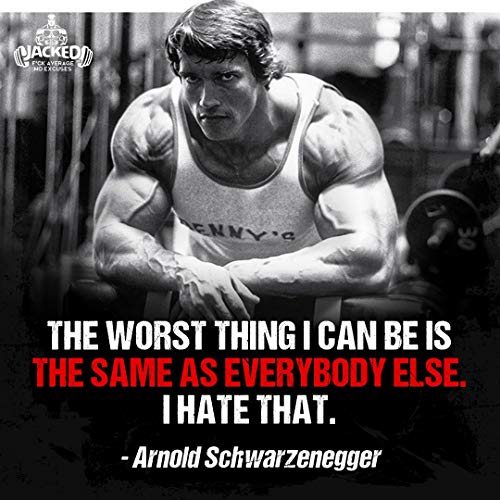 zolto Collection Poster Arnold Schwarzenegger The Worst Thing I Can Be 30,5 x 45,7 cm von Kiwi