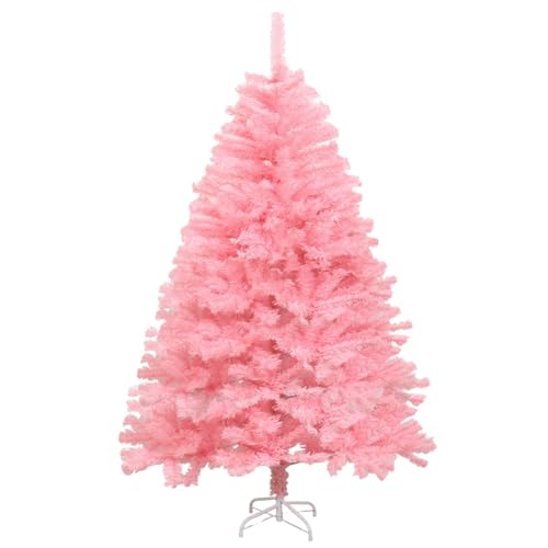 1,8 m weiß geschwärter künstlicher Weihnachtsbaum, Schnee Weihnachtsfeiertagsbleistift für Home Party Holiday Decoration, Winterparty -Dekoration mit realistischer Zweig (Rosa) von zomebar