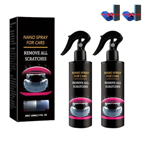 2025 Nano Car Scratch Repair Spray, Fast 3s Repair, Ceramic Nano Coating for Long-Lasting Protection, Easy DIY Polish for Cars, Bikes, Appliances (2PCS) von zoocco