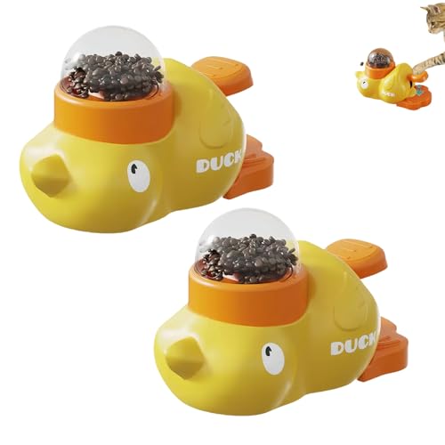 Dog Slow Feeder Puzzle Toy Interactive Duck Shaped, Treat Dispenser for Dogs and Cats, Puzzle Feeder Dog Bowl for Training, Mental Stimulation & Healthy Eating (2PCS) von zoocco