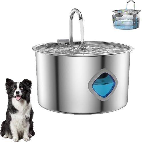 Pawdrate Dog Water Fountain 3.2L Super Quiet Plug in Stainless Steel Automatic Circulating Cat and Dog Water Fountain for Busy Pet Owners Pawdrate Dog Water Fountain 3.2L Super Quiet Plug in Stainless Steel Automatic Circulating Cat and Dog Water Fountain for Busy Pet Owners von zoocco