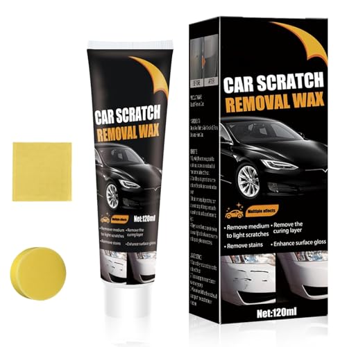 Scratch Remover for Vehicles, Magic Car Scratch Eraser With Polishing Wax & Wipe Sponge, Rubbing Compound for Cars Paint (1pcs) von zoocco