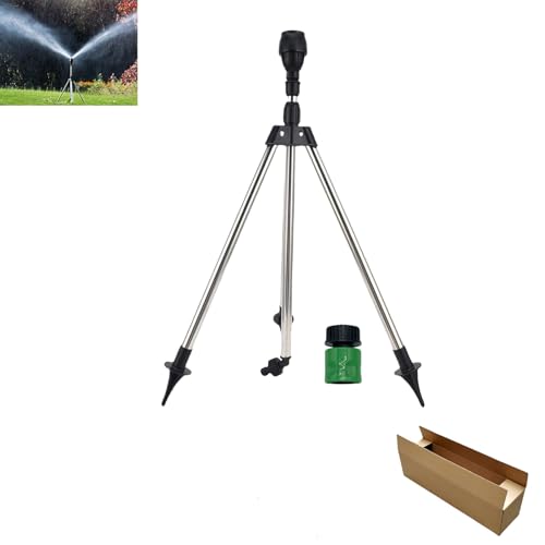Tripod Sprinklers for Yard Large Area with 360° Rotation, Adjustable Height Lawn Sprinkler for Garden Lawn Farm Irrigation (1PCS) von zoocco