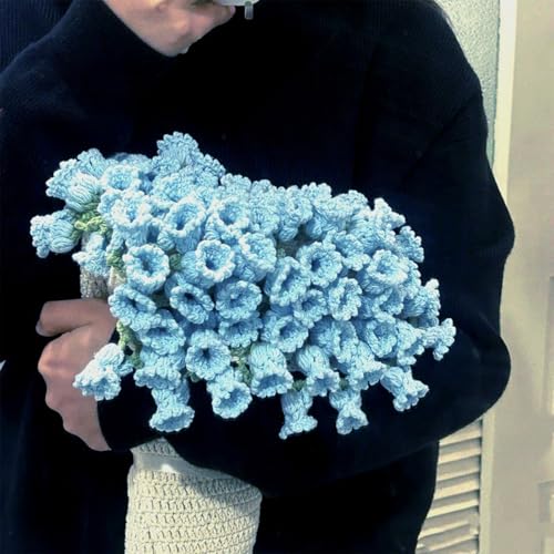 zoocco Flower Bouquet Blanket – Elegant Crochet Rose Blanket, Soft & Lightweight Throw, Perfect Fusion of Style and Warmth for Every Occasion (Gray Beige) von zoocco