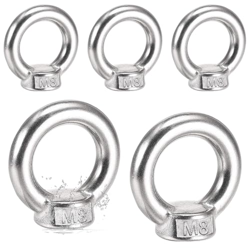 5 Stück 304 Augenmutter M8,Augenmutter 304 Edelstahl,Ösenmutter Ringmuttern,Hardware Ringösen,Ringmutter Zubehör,Ringschrauben Innengewinde,für Befestigen Sie hängende Blumentöpfe,Schaukelständer 5 Stück 304 Augenmutter M8,Augenmutter 304 Edelstahl,Ösenmutter Ringmuttern,Hardware Ringösen,Ringmutter Zubehör,Ringschrauben Innengewinde,für Befestigen Sie hängende Blumentöpfe,Schaukelständer von zorvixal