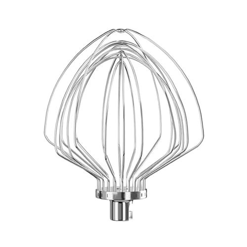 CINDTRGA KN211WW 11-Draht-Peitschenaufsatz aus Edelstahl, kompatibel mit KitchenAid Bowl Lift Mixer 7QT Bowl Ersatz-Ei-Schläger-Schneebesen von zoubeqie