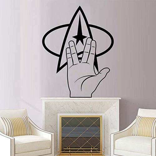 Hand Wandaufkleber Science Fiction Filme Wand Poster Removable Home Schlafzimmer Dekor Star Trek Wandkunst 57X73 Cm von zoujl