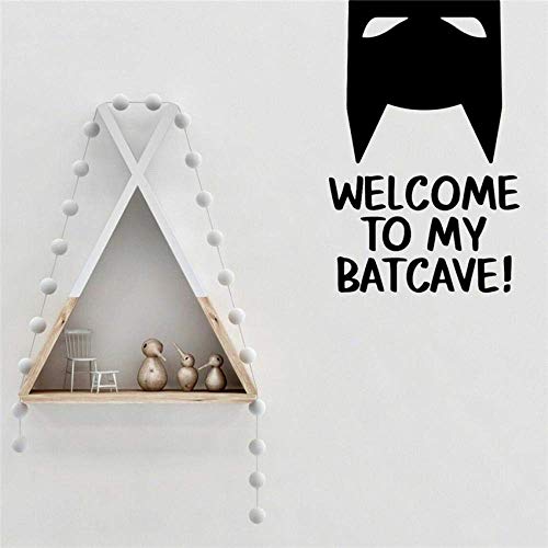 Willkommen Bei My Batcave Batman Inspiriertes Design Wandkunst Aufkleber Vinyl Aufkleber Kunst Dekor Kinderzimmer Kinderzimmer Poster Wandaufkleber-58 X 37 Cm von zoujl