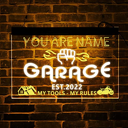 Benutzerdefinierte Garage Leuchtreklame, Garage Led-schild, Garage Neonlicht, Benutzerdefinierte Garage Bar Zeichen, Garage Zeichen Für Männer Led, Personalisierte Garage Zeichen von zouwii