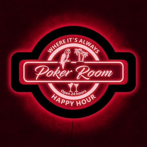 Benutzerdefinierte Tiki Bar Farbwechsel Acryl Wand LED Nachtlicht Neon Wie 4 Größen Personalisieren Sie Ihren Namen von zouwii