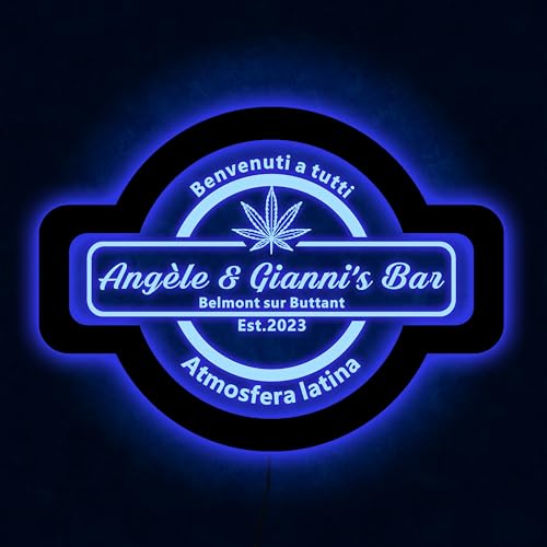 Benutzerdefiniertes LED Wandschild Für Kellerbar, Höhlenmensch, Neonartig – Farbwechsel Mit Schalter – 4 Größen, Personalisierbar Mit Ihrem Namen Benutzerdefiniertes LED Wandschild Für Kellerbar, Höhlenmensch, Neonartig – Farbwechsel Mit Schalter – 4 Größen, Personalisierbar Mit Ihrem Namen von zouwii