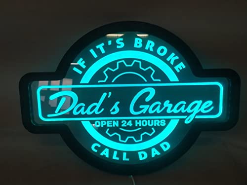 Papas Garage Leuchtreklame, Garage Led-schild, Garage Lichtschild, Papa Garage Dekor, Neonschild Papa, Neonschild Für Vater, Neonschild Für Mann von zouwii