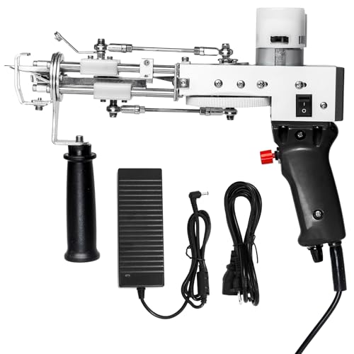 ZOWWFAST Tufting Gun, 2 in 1 Teppich Tufting Machine mit Cut Pile oder Loop Pile Rug Gun Machine, Teppich Pistole für High-Speed Weben von Teppichen, Schwarz ZOWWFAST Tufting Gun, 2 in 1 Teppich Tufting Machine mit Cut Pile oder Loop Pile Rug Gun Machine, Teppich Pistole für High-Speed Weben von Teppichen, Schwarz von zowwfast