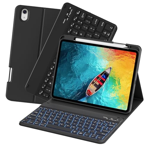 zoyu Tastatur Hülle für iPad 11./10. Generation 2025/2022 X12 beiguang DD (Schwarz) von zoyu