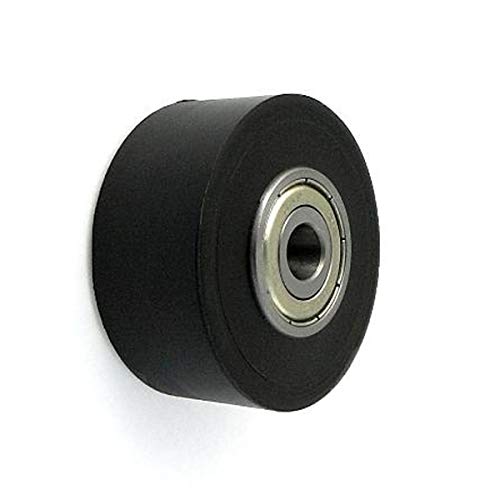 48 x 22 mm Bohrung 12 Kunststoffrolle Polyamid Doppelte Lagerung Paletten Fixierer Rad für Hubwagen Nylon Rolle Ø 48 mm mit Kugellager von zscale